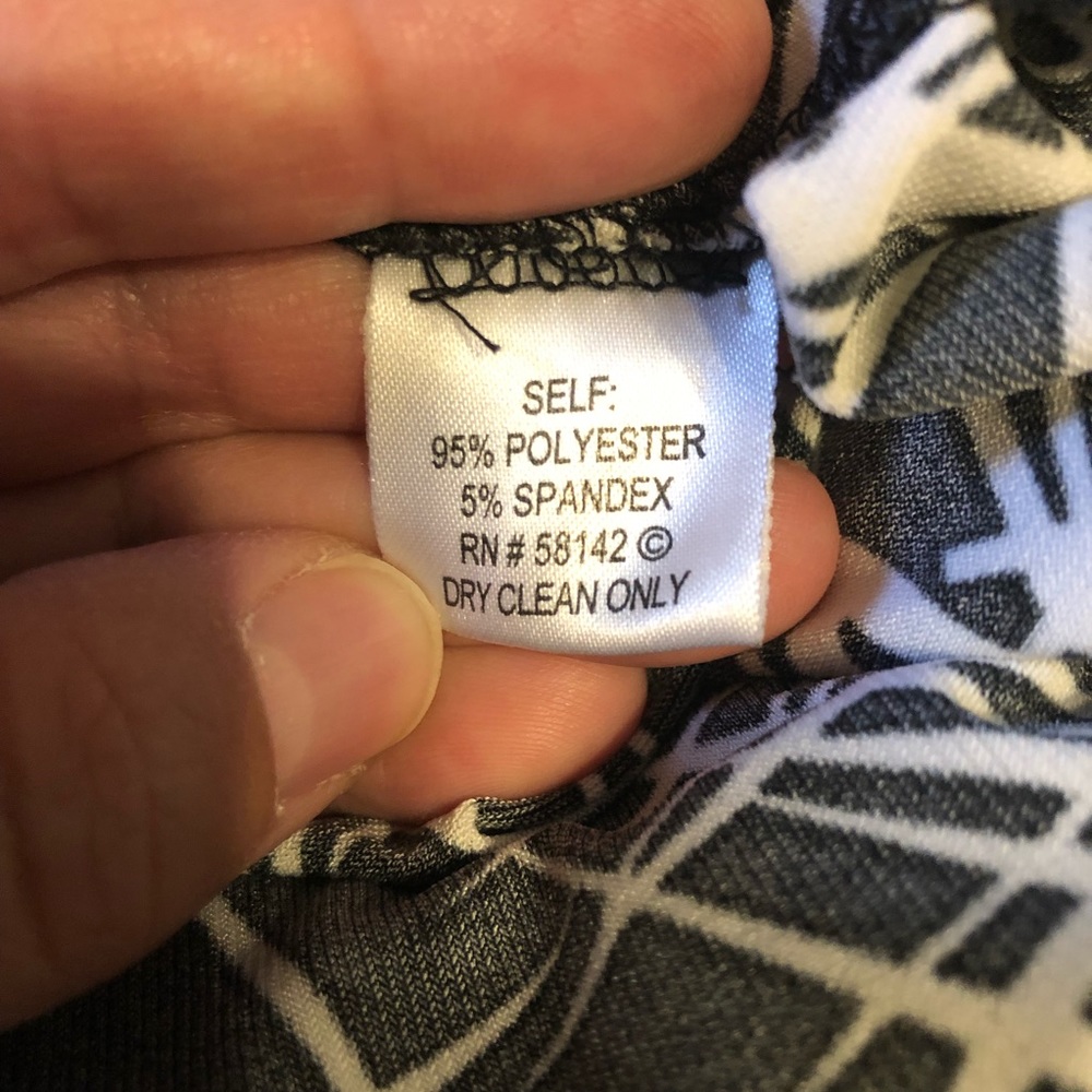 London Times 3/4 Sleeve V-Neck Dress - Size 10 - Picture 5 of 5